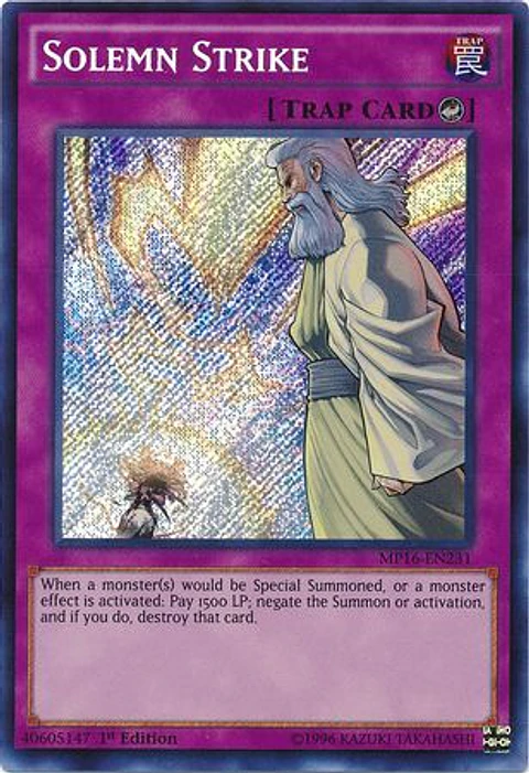 Solemn Strike - MP16-EN231 - Secret Rare