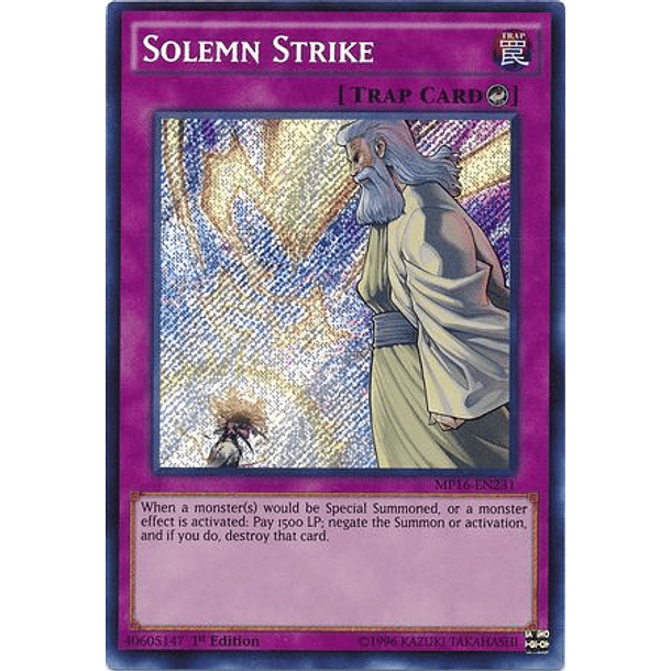 Solemn Strike - MP16-EN231 - Secret Rare
