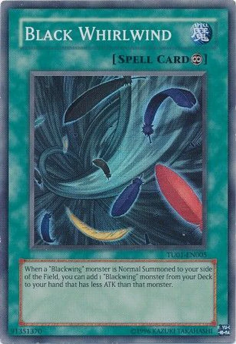 Black Whirlwind - TU01-EN005 - Super Rare (Dañada) 