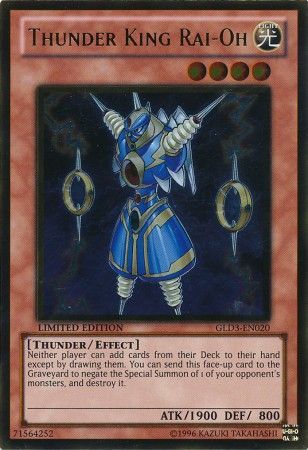 Thunder King Rai-Oh - GLD3-EN020 - Gold Rare (jugada) 1