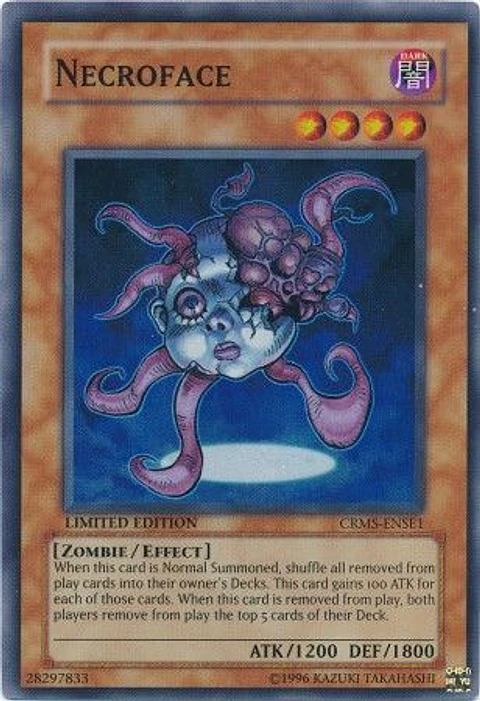 Necroface - CRMS-ENSE1 - Super Rare (Daño Menor)