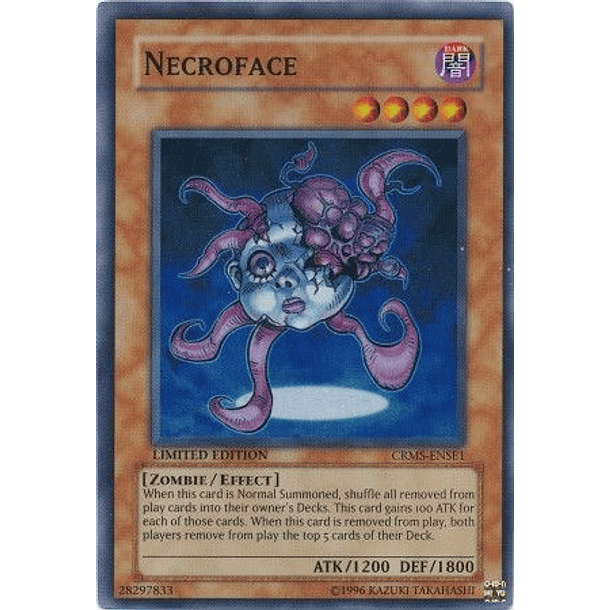 Necroface - CRMS-ENSE1 - Super Rare (Daño Menor)