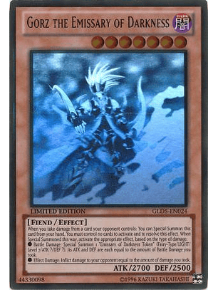 Gorz the Emissary of Darkness - GLD5-EN024 - Ghost Rare (jugado)