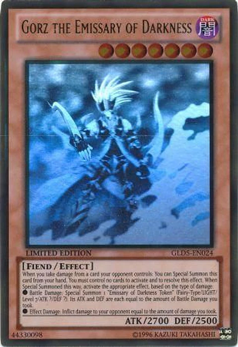 Gorz the Emissary of Darkness - GLD5-EN024 - Ghost Rare (jugado)