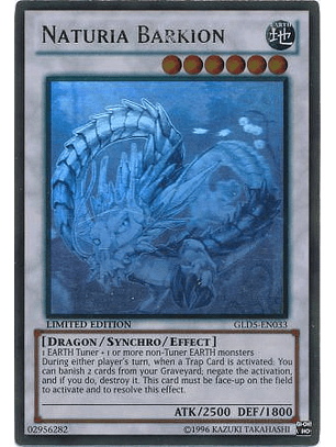 Naturia Barkion - GLD5-EN033 - Ghost/Gold Rare