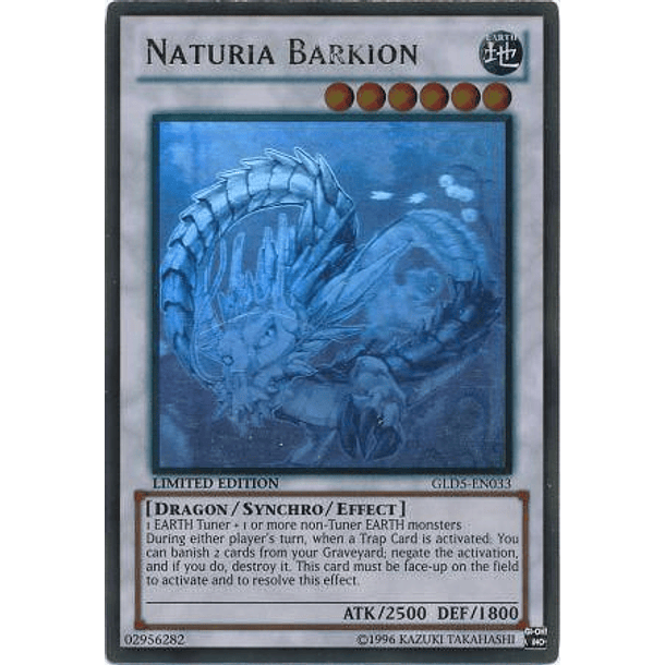Naturia Barkion - GLD5-EN033 - Ghost/Gold Rare