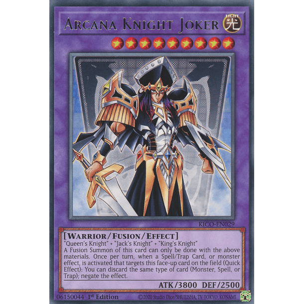 Arcana Knight Joker - KICO-EN029 - Rare 