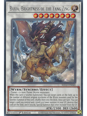 Baxia, Brightness of the Yang Zing - KICO-EN040 - Rare