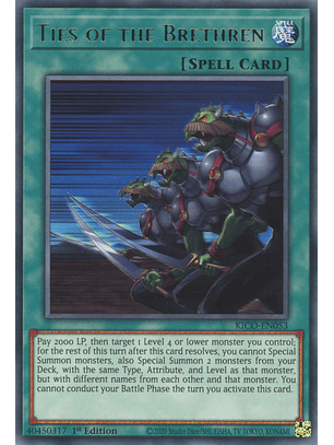 Ties of the Brethren - KICO-EN053 - Rare