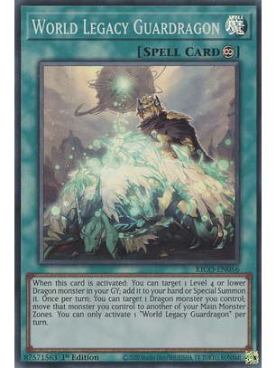 World Legacy Guardragon - KICO-EN056 - Super Rare 