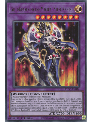 Gilti-Gearfried the Magical Steel Knight - KICO-EN014 - Ultra Rare