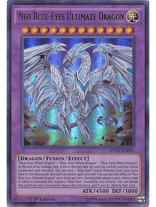 Neo Blue-Eyes Ultimate Dragon - MVP1-EN001 - Ultra Rare