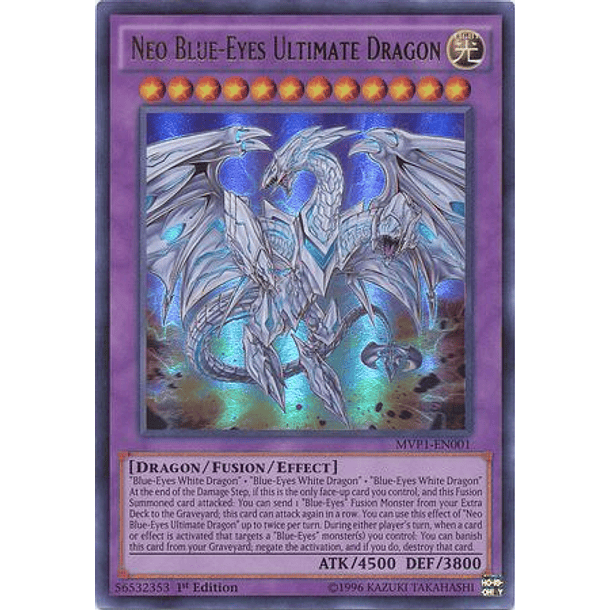 Neo Blue-Eyes Ultimate Dragon - MVP1-EN001 - Ultra Rare