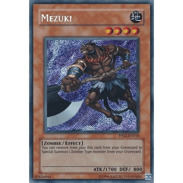 Mezuki - PP02-EN016 - Secret Rare