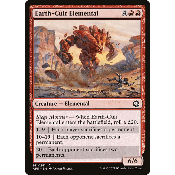 Earth-Cult Elemental - AFR - C 