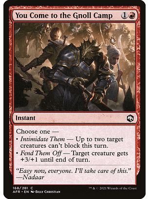 You Come to the Gnoll Camp - AFR - C 