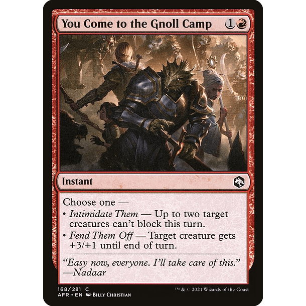 You Come to the Gnoll Camp - AFR - C 