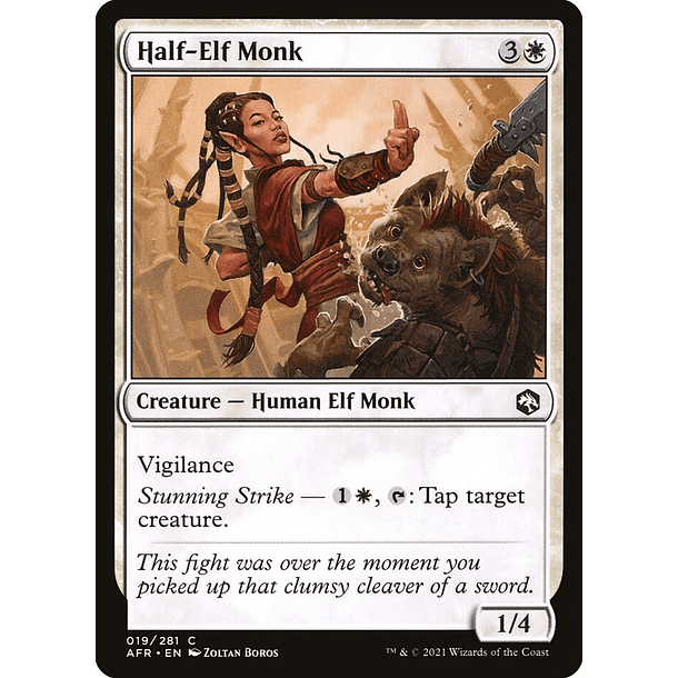 Half-Elf Monk - AFR - C 