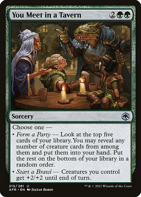 You Meet in a Tavern - AFR - U 