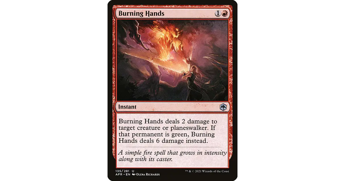Burning Hands - AFR - U