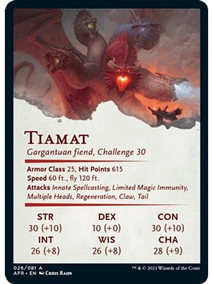 Tiamat Art Card - AFR - 26/81
