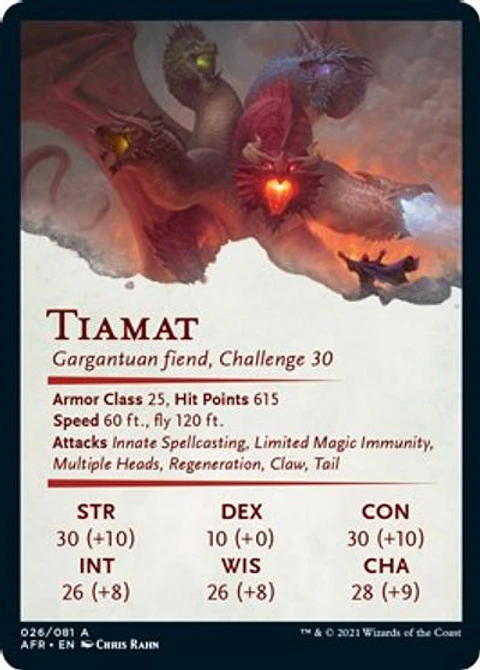 Tiamat Art Card - AFR - 26/81