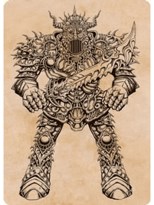 Iron Golem (Showcase) Art Card - AFR - 80/81