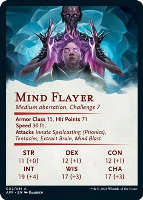 Mind Flayer Art Card - AFR - 02/81
