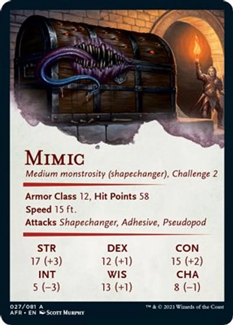 Mimic Art Card - AFR - 27/81