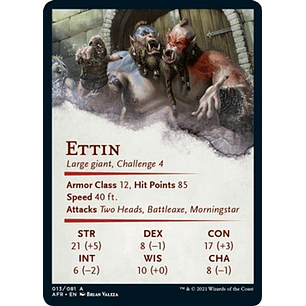 Ettin Art Card - AFR - 13/81