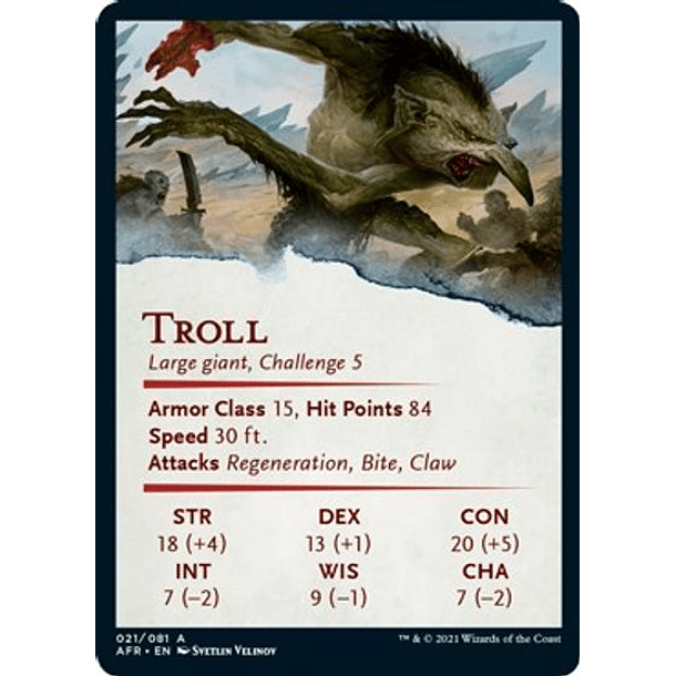 Troll Art Card - AFR - 21/81 2