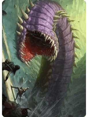 Purple Worm Art Card - AFR - 03/81