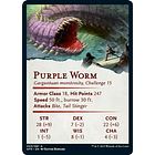 Purple Worm Art Card - AFR - 03/81 2