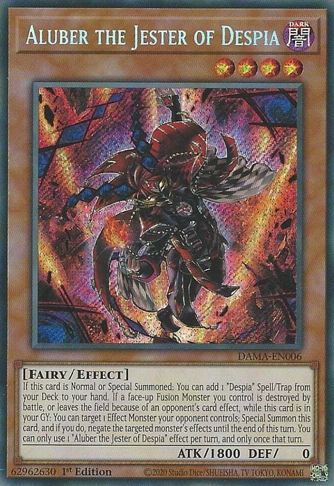 Aluber the Jester of Despia - DAMA-EN006 - Secret Rare