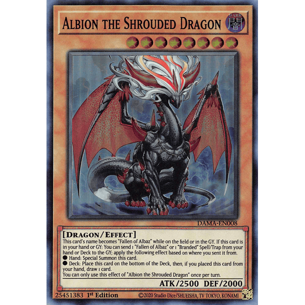 Albion the Shrouded Dragon - DAMA-EN008 - Super Rare