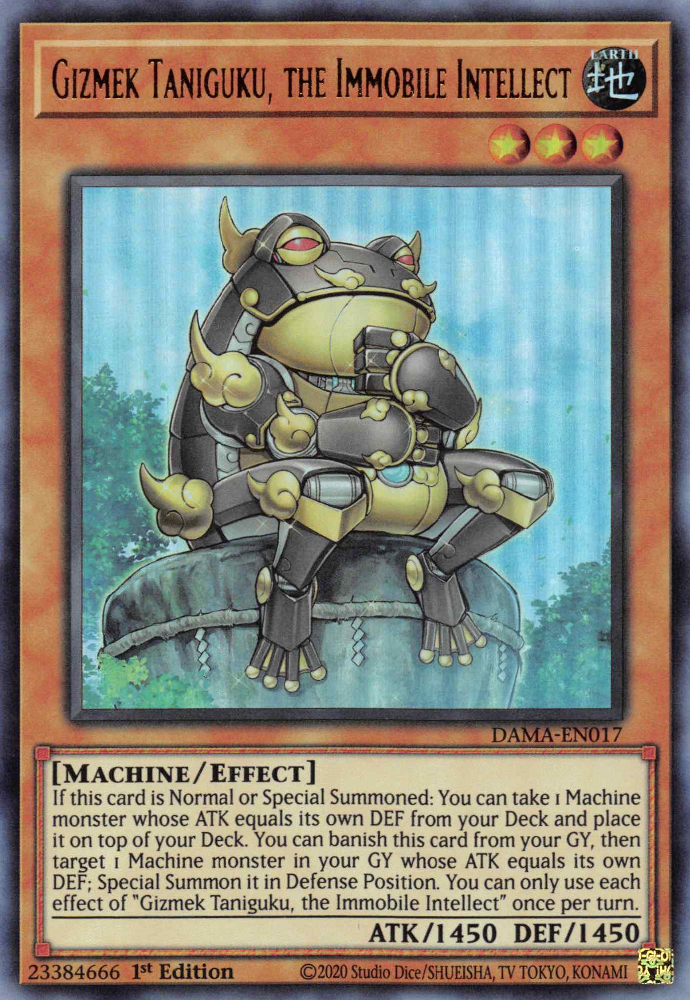 Gizmek Taniguku, the Immobile Intellect - DAMA-EN017 - Ultra Rare 1