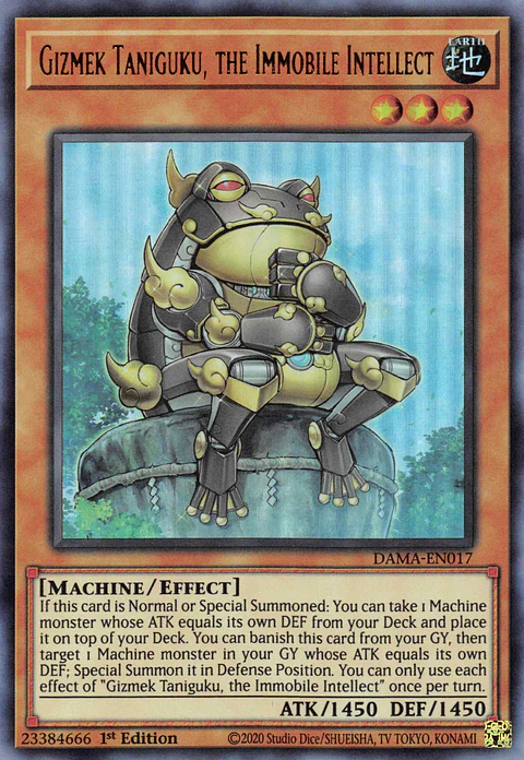 Gizmek Taniguku, the Immobile Intellect - DAMA-EN017 - Ultra Rare