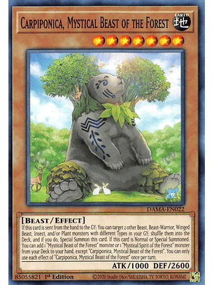Carpiponica, Mystical Beast of the Forest - DAMA-EN022 - Common