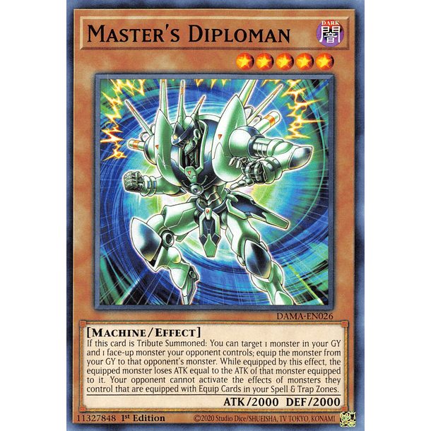 Master's Diploman - DAMA-EN026 - Common