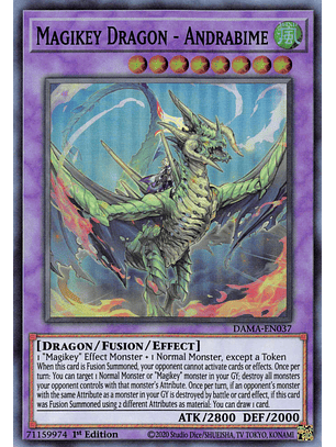 Magikey Dragon - Andrabime - DAMA-EN037 - Super Rare