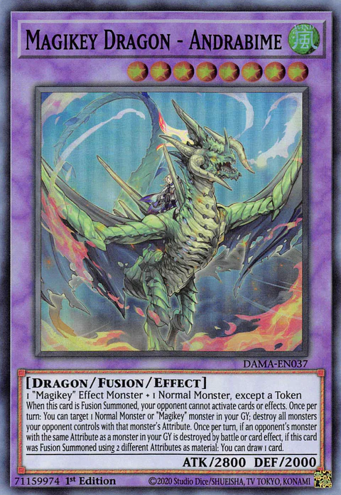 Magikey Dragon - Andrabime - DAMA-EN037 - Super Rare