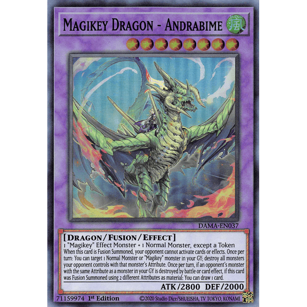 Magikey Dragon - Andrabime - DAMA-EN037 - Super Rare