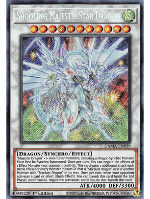 Shooting Majestic Star Dragon - DAMA-EN039 - Secret Rare