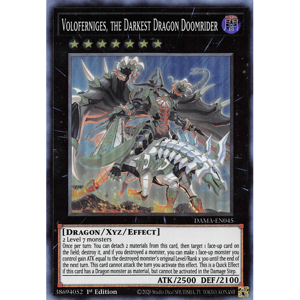 Voloferniges, the Darkest Dragon Doomrider - DAMA-EN045 - Super Rare
