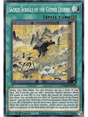Sacred Scrolls of the Gizmek Legend - DAMA-EN060 - Secret Rare