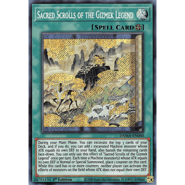 Sacred Scrolls of the Gizmek Legend - DAMA-EN060 - Secret Rare