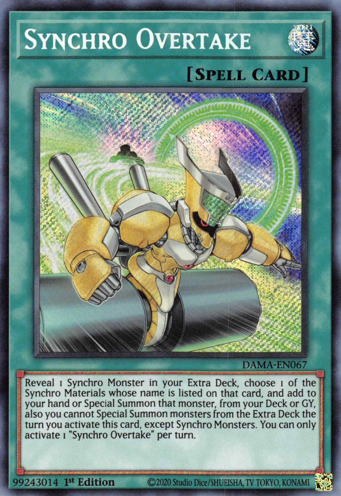 Synchro Overtake - DAMA-EN067 - Secret Rare 1