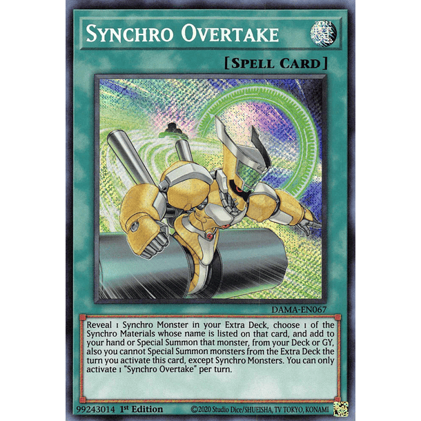 Synchro Overtake - DAMA-EN067 - Secret Rare