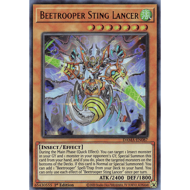 Beetrooper Sting Lancer - DAMA-EN087 - Ultra Rare