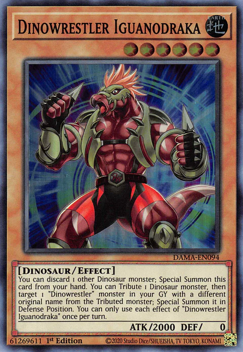 Dinowrestler Iguanodraka - DAMA-EN094 - Super Rare